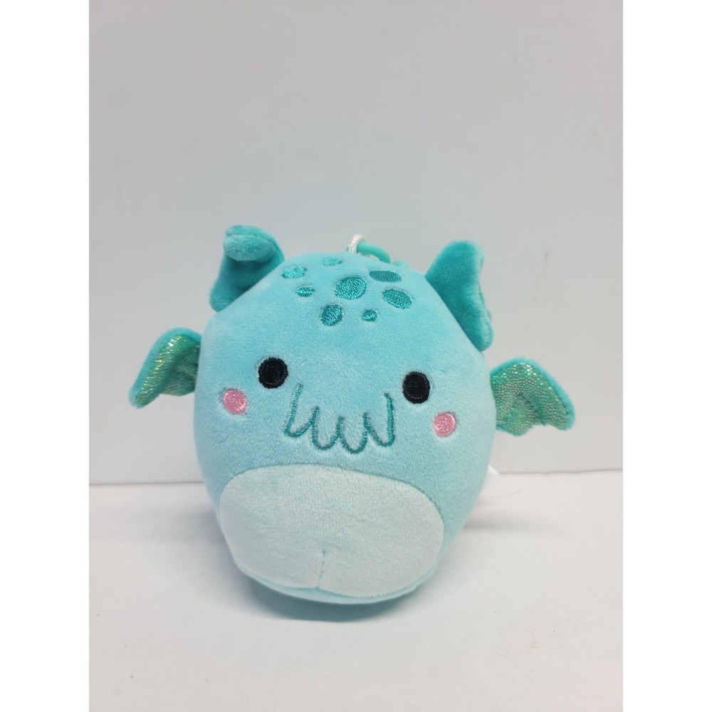 Squishmallows Theotto‎ Blue Cthulhu 3.5 Inch Clip On Plush Keychain S3 #1995 NWT